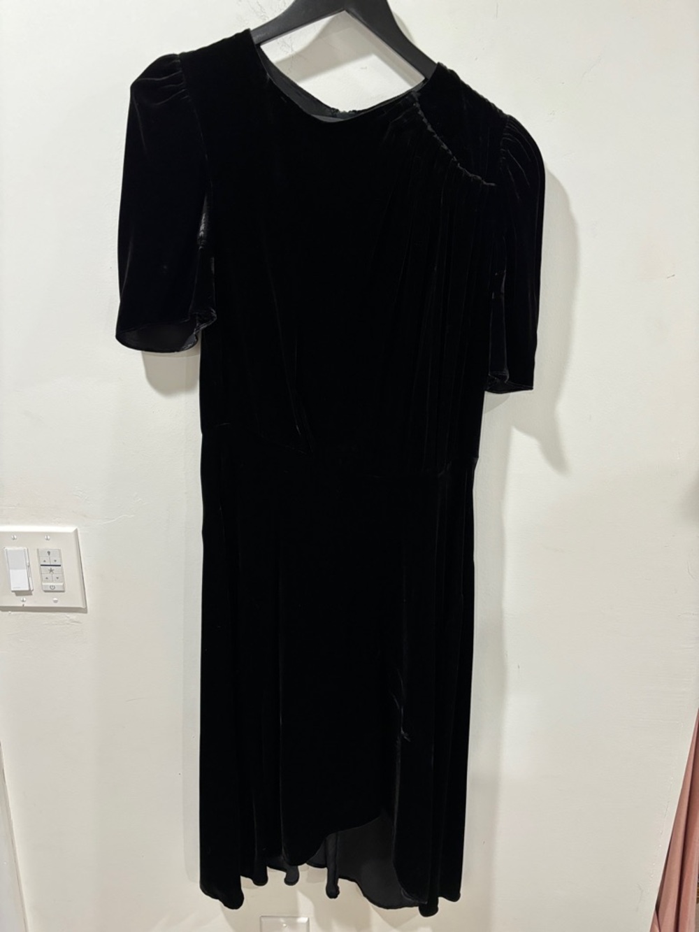 Isabel Marant Black Velvet Midi Dress